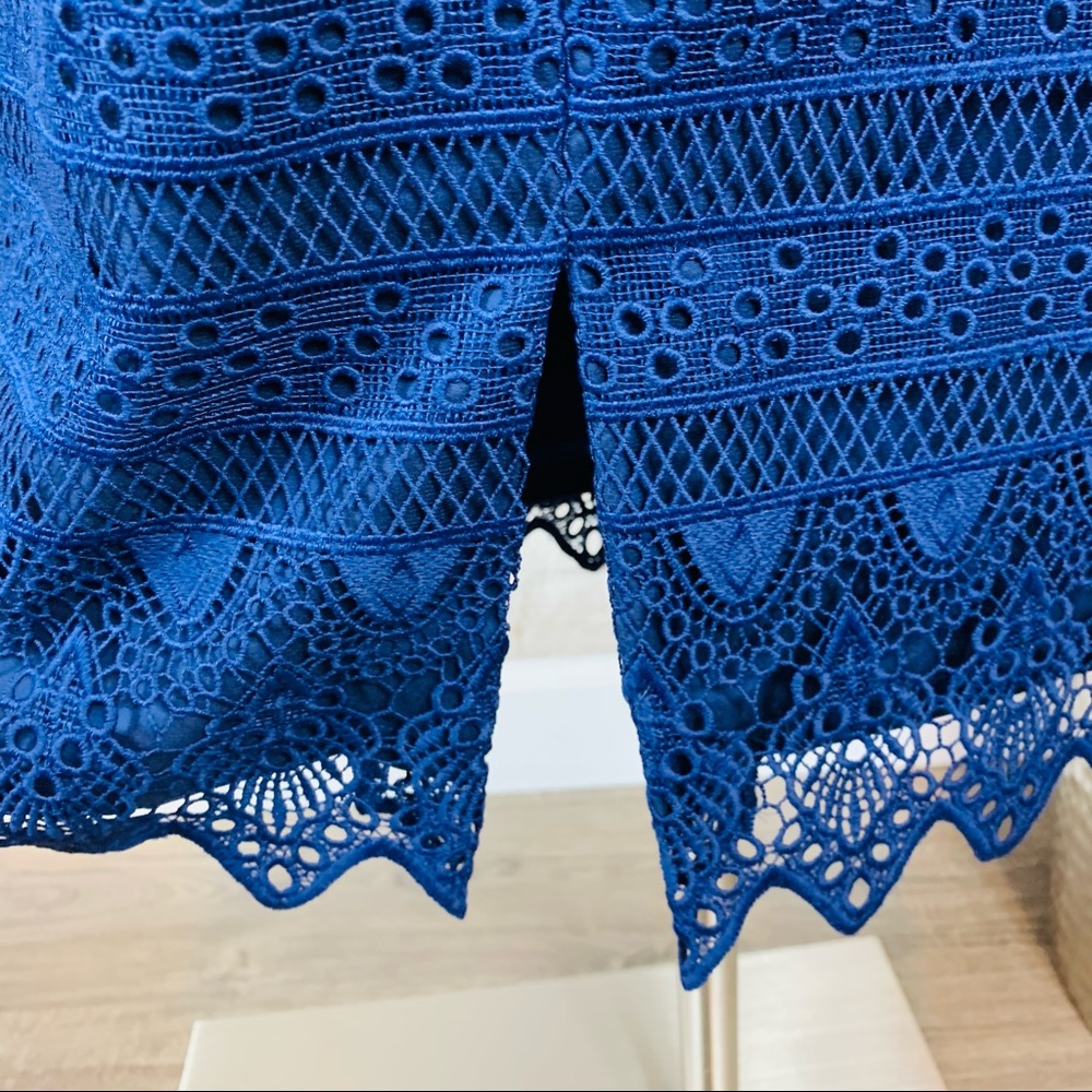 Antonio Melani NWT Navy Kelly Lace Sheath Dress - Picture 8 of 10